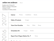Tablet Screenshot of ambereveanderson.com